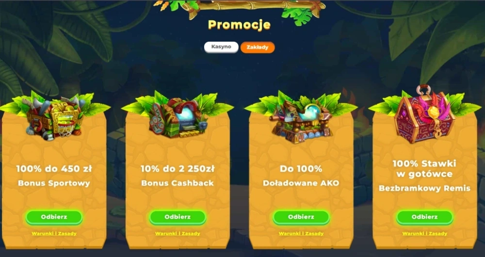 Inne promocje w kasynie Wazamba