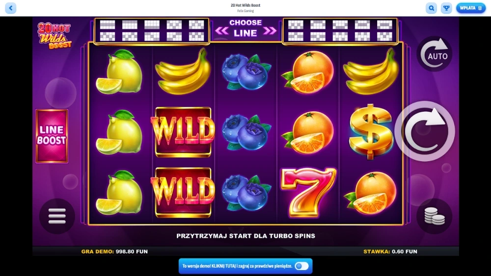 20 Hot Wilds Boost od Felix Gaming