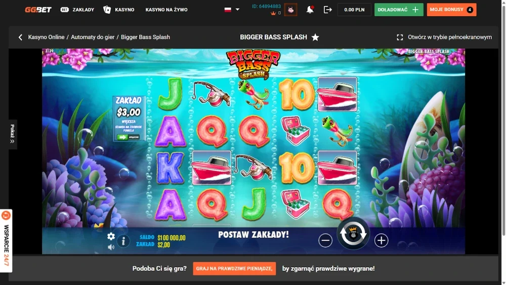 Bigger Bass Splash od Pragmatic Play
