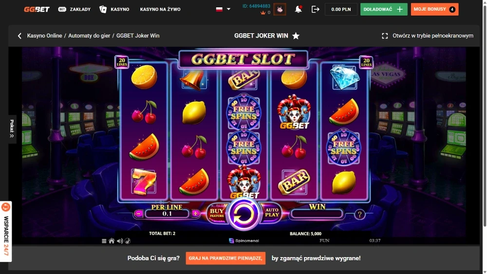 GGBet Joker Win od Spinomenal