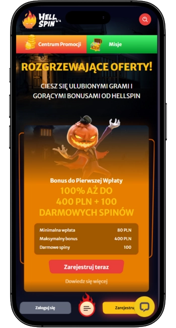 Hell Spin z depozytem od 5 zł