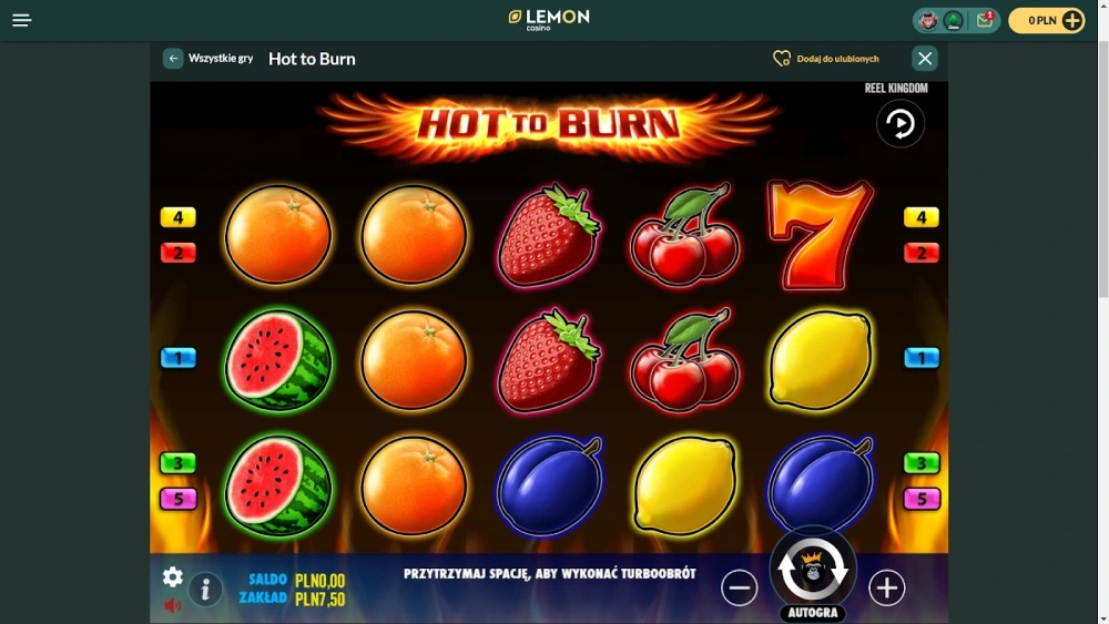 Hot to Burn od Pragmatic Play
