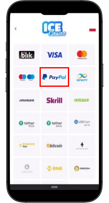 Ice Casino PayPal