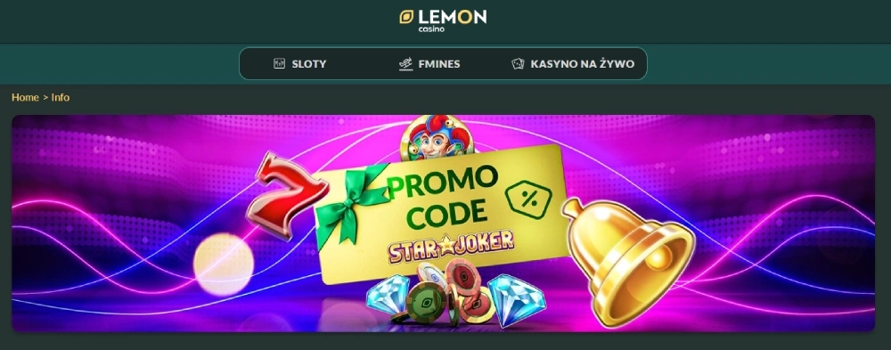 Lemon Casino Bonus bez depozytu