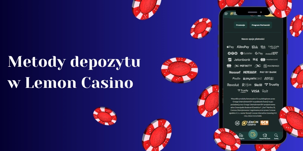 Metody depozytu w Lemon Casino
