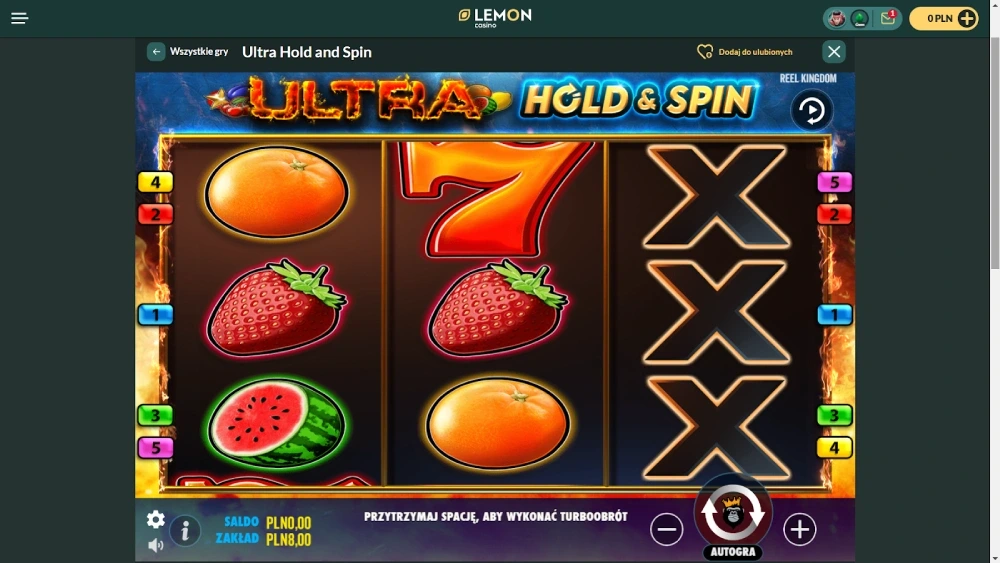 Ultra Hold & Spin od Pragmatic Play