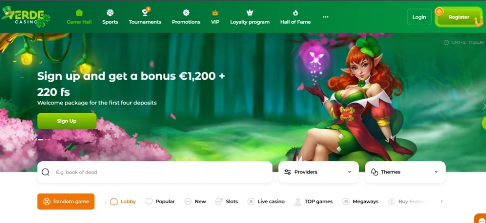 Verge Casino Main