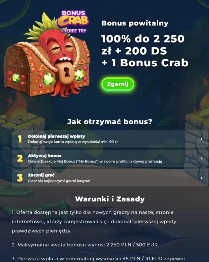 Wazamba bonus powitalny