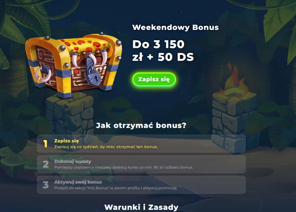 Ekskluzywne promo kody na darmową kasę Wazamba