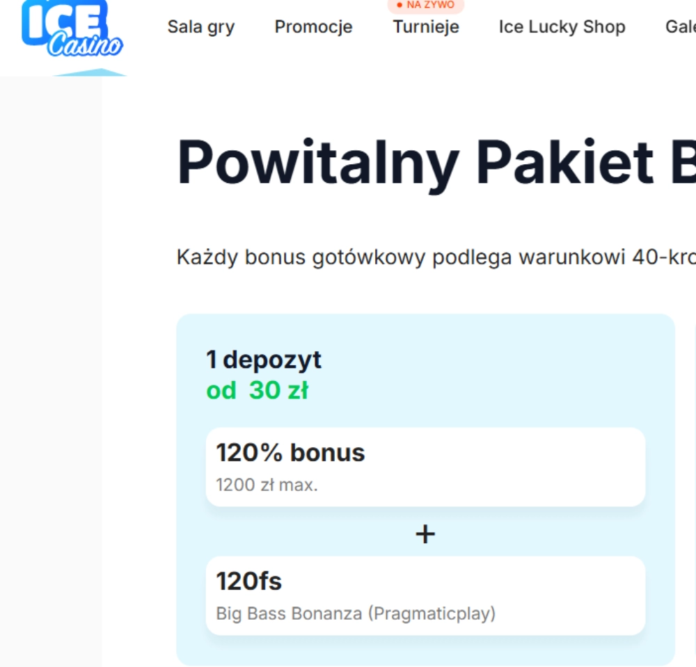 Najlepsze darmowe kody IceCasino