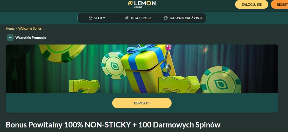Najlepsze darmowe kody Lemon Casino