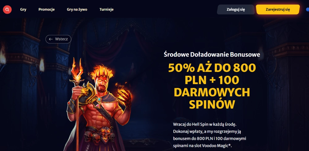 Najnowsze kody na darmowe spiny HellSpin