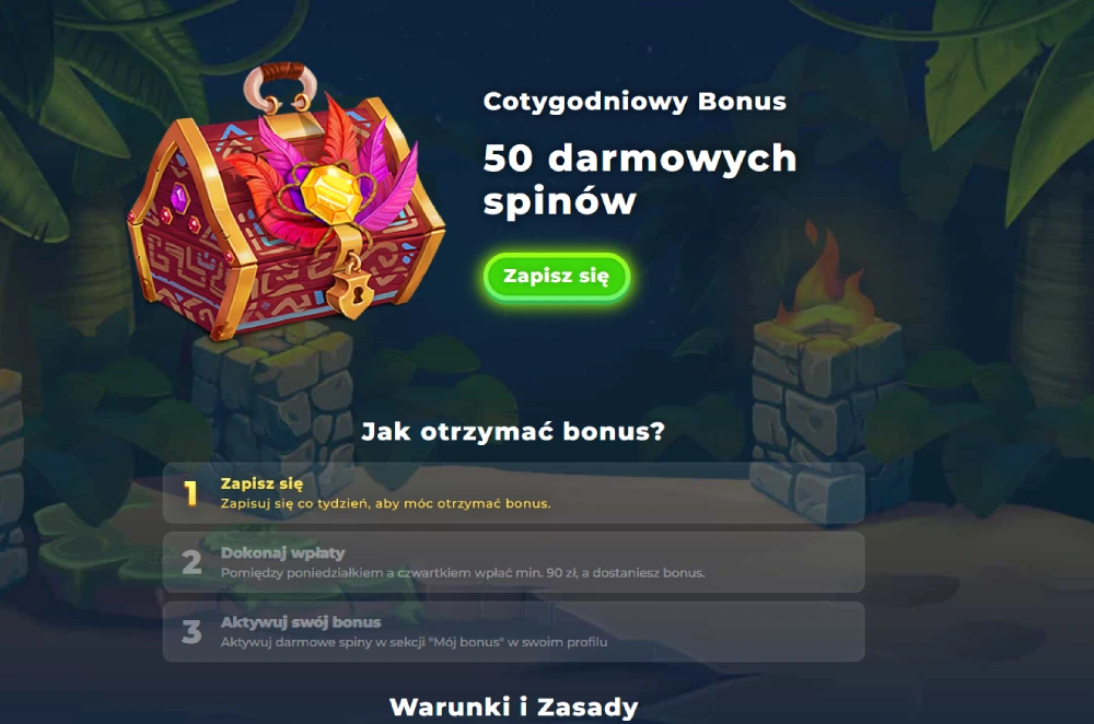 Najnowsze kody na darmowe spiny Wazamba