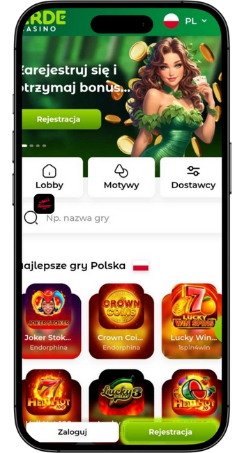 Casino Verde na smartfonach