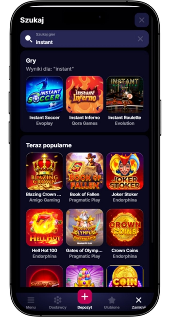 Gry Crash i Instant Win