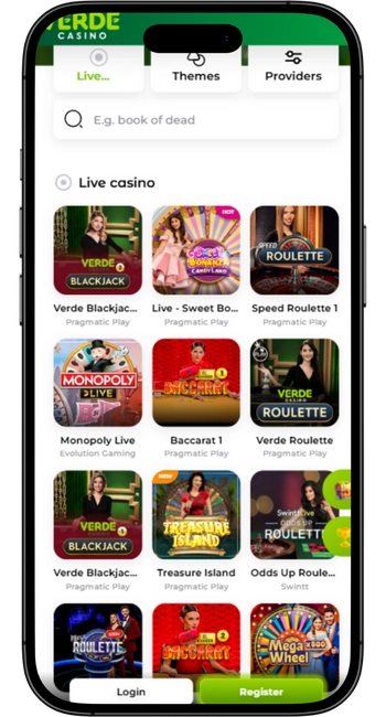 Live Game Verde Casino