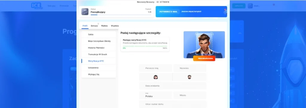 proces weryfikacji w kasynach