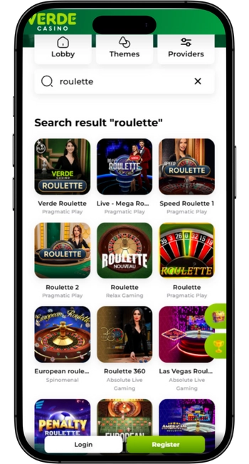 Roulette Verde Casino